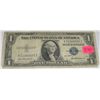 Image 1 : 1935 SERIES F SILVER CERTIFICATE $1 BILL SERIAL # X11000525I *NICE VERY EARLY U.S. BILL*!!