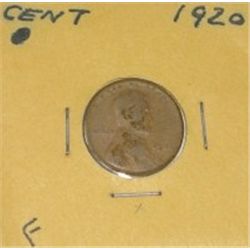 1920 WHEAT CENT *RARE EARLY FINE GRADE*!! PENNY CAME OUT OF SAFE!!