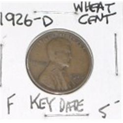 1926-D WHEAT CENT RED BOOK VALUE IS $5.00+ *RARE EARLY KEY DATE FINE GRADE*!! PENNY CAME OUT OF SAFE