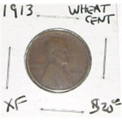 1913 LINCOLN WHEAT PENNY RED BOOK VALUE IS $20.00+ *RARE EXTRA FINE GRADE*!!