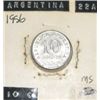 Image 1 : 1956 ARGENTINA 10 CENTAVOS *RARE NICE EARLY MS HIGH GRADE*!! COIN CAME OUT OF SAFE!!