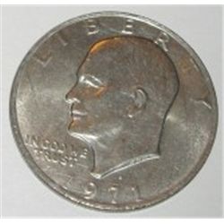 1971-D EISENHOWER "IKE" DOLLAR *RARE AU HIGH GRADE*!! DOLLAR CAME OUT OF SAFE!!