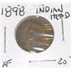 Image 1 : 1898 INDIAN HEAD CENT RED BOOK VALUE IS $20.00+ RARE EARLY EXTRA FINE GRADE*! PENNY CAME OUT OF SAFE