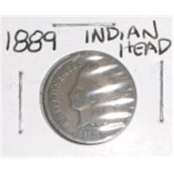1889 INDIAN HEAD CENT *RARE EARLY NICE PENNY*!! PENNY CAME OUT OF SAFE!!