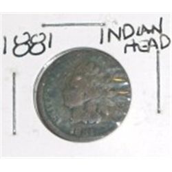 1881 INDIAN HEAD CENT *RARE EARLY NICE PENNY*!! PENNY CAME OUT OF SAFE!!