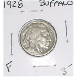 1928 BUFFALO NICKEL RED BOOK VALUE IS $3.00+ *RARE EARLY FINE GRADE*!! COIN CAME OUT OF SAFE!!