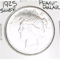 1925 PEACE SILVER DOLLAR *RARE EARLY NICE SILVER DOLLAR*!! SILVER DOLLAR CAME OUT OF SAFE!!
