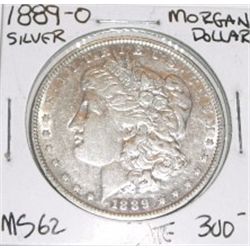 1889-O MORGAN SILVER DOLLAR RED BOOK VALUE IS $300.00+ *RARE KEY DATE MS-62 HIGH GRADE SILVER DOLLAR