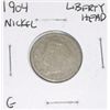 Image 1 : 1904 LIBERTY HEAD "V" NICKEL *RARE EARLY GOOD GRADE*!! NICKEL CAME OUT OF SAFE BOX!!