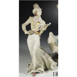 Dame mit Reitgerte
