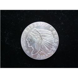 1/2 TROY OZ SILVER ROUND PF (INDIAN)