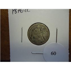 1876-CC SEATED LIBERTY DIME