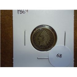 1864 COPPER NICKEL INDIAN HEAD CENT