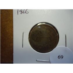 1866 TWO CENT PIECE