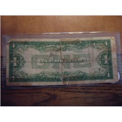 1928-A $1 SILVER CERTIFICATE FUNNY BACK