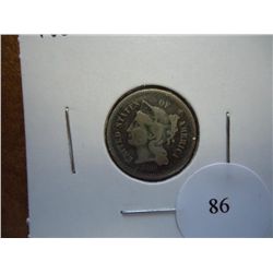 1868 THREE CENT PIECE (NICKEL)