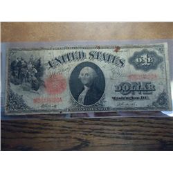1917  LARGE SIZE $1 US LEGAL TENDER NOTE