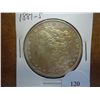 1881-S MORGAN SILVER DOLLAR AU
