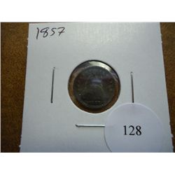 1857 SEATED LIBERTY HALF DIME