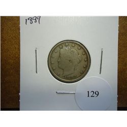 1889 LIBERTY "V" NICKEL (FINE)