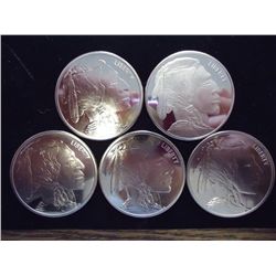 5-1 OUNCE ADVP NICKEL ROUNDS "INDIAN"