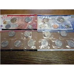 2001 US MINT SET (UNC) P/D (WITH ENVELOPE)