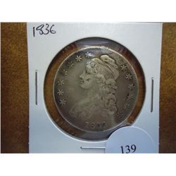 1836 BUST HALF DOLLAR (VERY FINE)