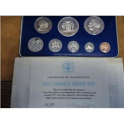 1975 JAMAICA 8 COIN PROOF SET 1.877 OZ. ASW TOTAL