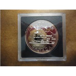 1981 CANADA RAILROAD DOLLAR (PF LIKE) .3750 OZ.ASW