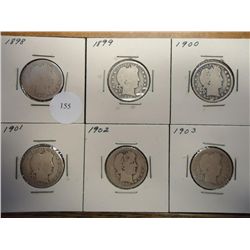 1898,99,1900,01,02 & 03 BARBER QUARTERS