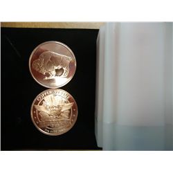 ROLL OF 20-1 OUNCE ADVP COPPER ROUNDS