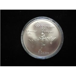 1975 CANADA $5 SILVER OLYMPIC COIN (PF LIKE)