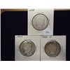 Image 1 : 1898,04 & 08-D BARBER HALF DOLLARS