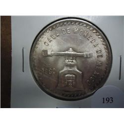 1980 MEXICAN 1 OUNCE SILVER ONZA