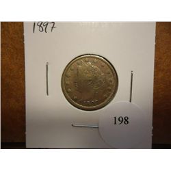 1897 LIBERTY "V" NICKEL FINE
