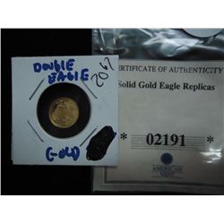 GOLD REPLICA DOUBLE EAGLE PROOF