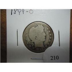 1899-O BARBER QUARTER