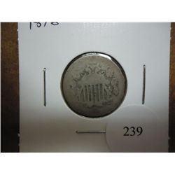 1876 SHIELD NICKEL