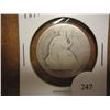 Image 1 : 1877 SEATED LIBERTY HALF DOLLAR