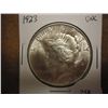 1923 PEACE SILVER DOLLAR BU