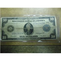 1914 LARGE SIZE $10 FRN