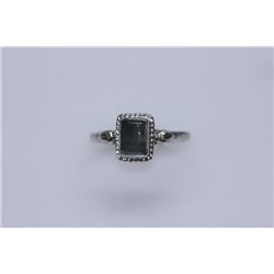 9.75 CTW CALZEDONIA RING .925 STERLING SILVER
