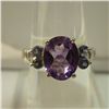 Image 1 : 21.00 CTW AMETHYST RING .925 STERLING SILVER