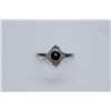 5.95 CTW BLACK ONEX RING .925 STERLING SILVER