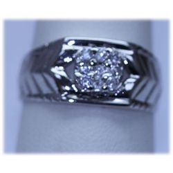 13.55 CTW CZ RING .925 STERLING SILVER