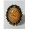 Image 1 : 28CTW BEIGE OVAL BRASS RING SIZE 6