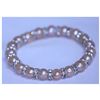Image 1 : 80.90 CTW PEACH PEARL AND CZ BRACELET