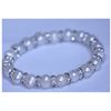 Image 1 : 91.65 CTW WHITE PEARL AND CZ BRACELET