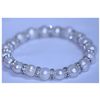 Image 1 : 100.85 CTW WHITE PEARL AND CZ BRACELET