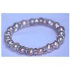 Image 1 : 86.70 CTW PEACH PEARL AND CZ BRACELET